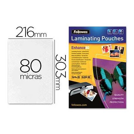 Bolsa de plastificar Fellowes DIN A4 Brillo