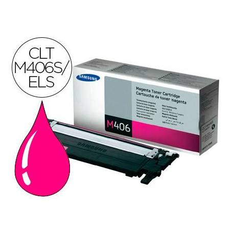Toner Samsung CLT-M406S/ELS Magenta Impresora CLP-365