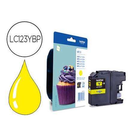 Ink-jet Brother mfc-j4410dw/4510 dw amarillo LC-123