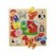 Puzzle a partir de 1 año Siluetas Granja marca Goula