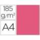 Cartulina Guarro din a4 color fucsia 185 gr paquete 50 hojas