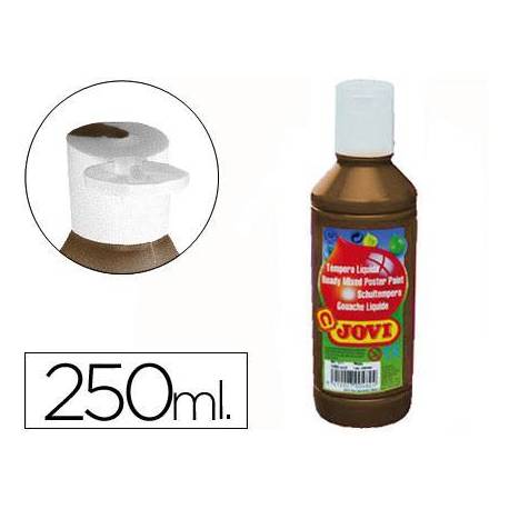 Tempera liquida Jovi marron 250 cc