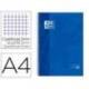 Bloc espiral Oxford Din A-4 extradura 80 hojas microperforado azul