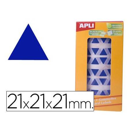 Gomets Apli triangulares Azules 21x21x21mm