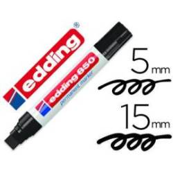 Rotulador Permanente Edding 850 Negro Punta Biselada