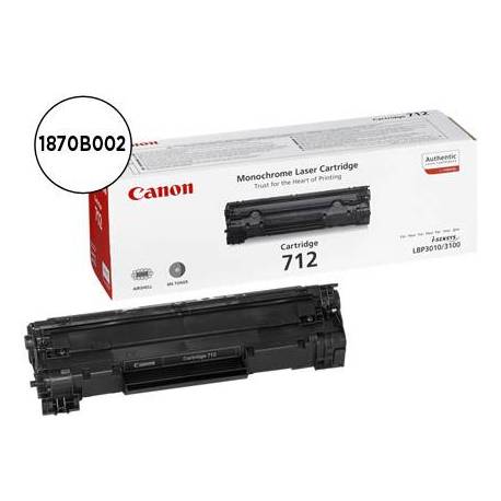 Toner Canon crg 712 negro laser 1870B002 lbp3010/3100