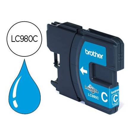 Cartucho Brother LC-980C Cian dcp-145 dcp-165 mfc-250 mfc-290