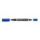 Rotulador Permanente Staedtler Lumocolor Dúo 348 Azul Doble Punta