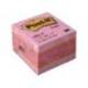 Bloc de notas adhesivas quita y pon post-it 51x51 mm minicubo color rosa 400 hojas