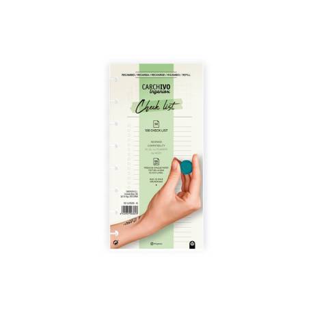 RECAMBIO MARCA CARCHIVO INGENIOX CHECK LIST 50 HOJAS