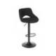 TABURETE ALTO MARCA ROCADA CON ASIENTO Y RESPALDO BAJO TAPIZADO TELA IGNIFUGA BASE METALICA CON REPOSAPIES COLOR