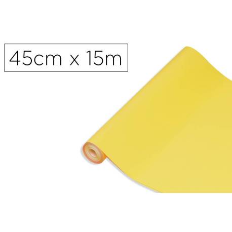 ROLLO ADHESIVO D-C-FIX COLOR AMARILLO LIMA ANCHO 45 CM LARGO 15 MT