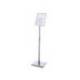 EXPOSITOR MARCA ROCADA DE SUELO MAGNETICO ROTATIVO 90 HORIZONTAL/VERTICAL ALTURA AJUSTABLE DIN A4