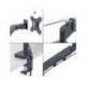 BRAZO PARA MONITOR MARCA LEITZ ERGO SPACESAVING DUAL GRIS OSCURO