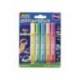 PEGAMENTO MARCA IMEDIO GLITTER GLUE BRILLA EN LA OSCURIDAD PARA MANUALIDADES 10 ML BLISTER DE 5 UNIDADES COLORES SURTIDOS