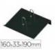 PORTACALENDARIO PLASTICO MARCA FAIBO PARA BLOC BUFETE 100% RECICLABLE COLOR NEGRO 160X33X190 MM