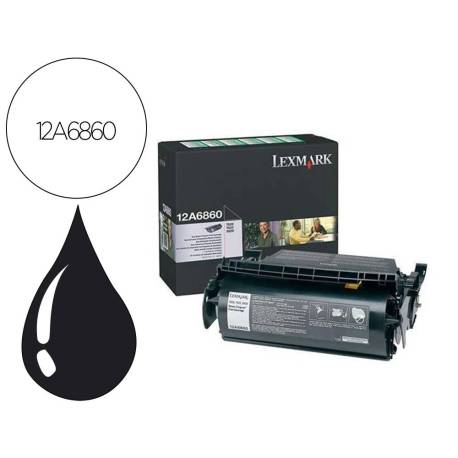 TONER MARCA LEXMARK LASER 12A6860 T620 / T622 COLOR NEGRO