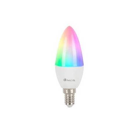 BOMBILLA NGS SMART WIFI LED BULB GLEAM 514C HALOGENA DE COLORES 5W 500 LUMENES E14 REGULABLE EN INTESIDAD