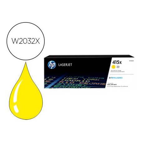 TONER HP 415X LASER COLOR M454 / MFP M479 AMARILLO 6000 PAGINAS