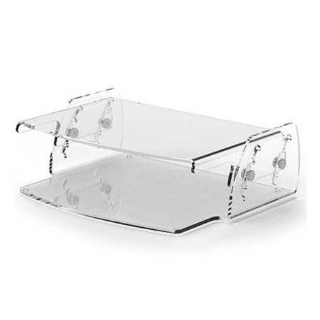 SOPORTE FELLOWES PARA MONITOR CLARITY AJUSTABLE 5 POSICIONES TRANSPARENTE 70X256X320 MM 15 KG