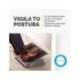 REPOSAPIES FELLOWES ULTIMATE SERIE PROFESSIONAL METALICO AJUSTABLE 3 ALTURAS COLOR NEGRO 96X560X32 MM