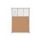 VITRINA DE ANUNCIOS MARCA BI-OFFICE FONDO CORCHO DE INTERIOR MARCO DE ALUMINIO 720X981 MM