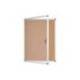 VITRINA DE ANUNCIOS MARCA BI-OFFICE FONDO CORCHO DE INTERIOR MARCO DE ALUMINIO 720X981 MM