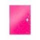 Carpeta de gomas Leitz Wow con solapas Polipropileno Din A4 Fucsia