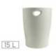 Papelera plastico Exacompta Ecoblack Gris 15 litros