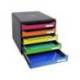 FICHERO CAJONES SOBREMESA MARCA EXACOMPTA BIG-BOX PLUS CLASSIC IDERAMA ARLEQUIN 5 CAJONES MULTICOLORES