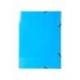 CARPETA EXACOMPTA GOMAS CARTON 600 GR TRES SOLAPAS DIN A3 COLORES SURTIDOS