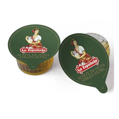 ACEITE OLIVA VIRGEN EXTRA LA ESPAÑOLA MONODOSIS 15 ML CAJA DE 120 UNIDADES