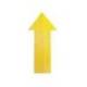 SIMBOLO ADHESIVO DURABLE PVC FORMA DE FLECHA PARA DELIMITACION SUELO AMARILLO 200X100X0,7 MM PACK DE 10 UDS