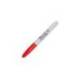 Rotulador Sharpie Permanente Rojo Punta fina Caja 12 unidades