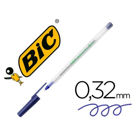 Boligrafo Bic Ecolutions Round Stic Azul 0,4 mm