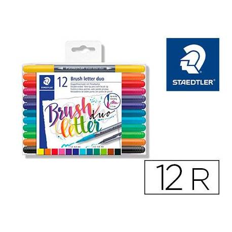 Rotulador Staedtler 3004 Doble Punta Hand Lettering Estuche de 12 unidades