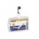 IDENTIFICADOR CON PINZA GIRATORIA DURABLE ACRILICO HORIZONTAL CON UÑERO PARA PASES 54X85 MM