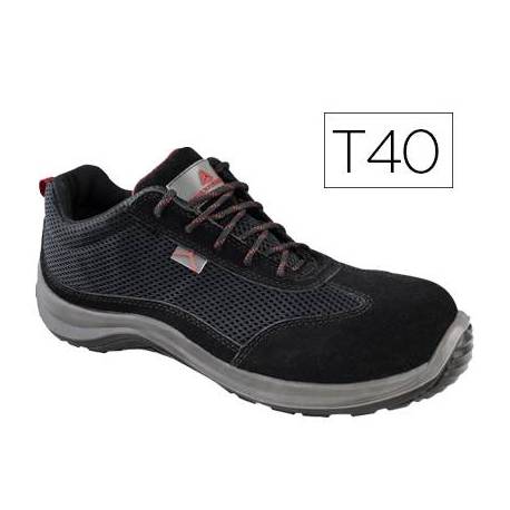 Zapatos de seguridad Deltaplus piel de serraje afelpado talla 40