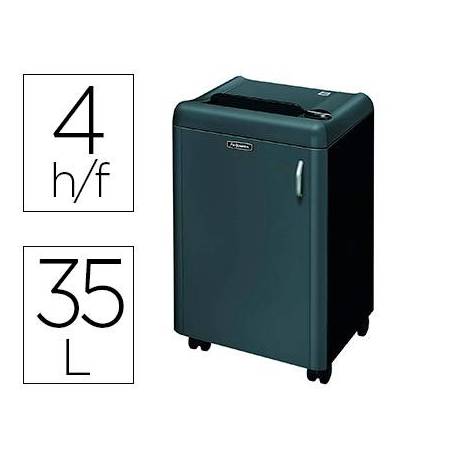 DESTRUCTORA DE DOCUMENTOS FELLOWES 1050HS CAPACIDAD DE CORTE 4 H SEGURIDAD P7 PAPELERA 35 L