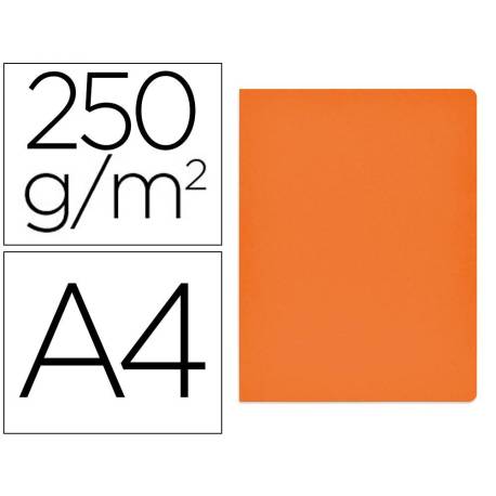 Subcarpeta Gio DIN A4 250 gr Cartulina Naranja