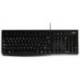 Teclado multimedia cable Logitech K120 1,5 m Negro