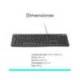Teclado multimedia cable Logitech K120 1,5 m Negro