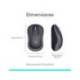 Raton Logitech M185 Nano Inalambrico Gris