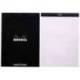 Bloc de notas perforado Rhodia Din A5 liso color Negro