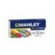 Lapices de Cera Manley Colores Surtidos fluor y pastel Caja 10 colores