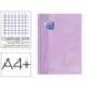 CUADERNO ESPIRAL OXFORD DIN A4+ 80 HOJAS CUADRO 5 MM CON MARGEN COLOR VIOLETA