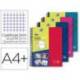 Bloc Oxford DIN A4+ White&Erase Cuadricula 5 mm 120 hojas COLORES SURTIDOS
