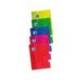 Bloc Oxford Folio Cuadricula 4 mm 80 hojas Pack de 5 unidades COLORES SURTIDOS
