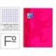 Bloc Oxford Folio School Classic Cuadricula 4 mm 80 hojas Fucsia
