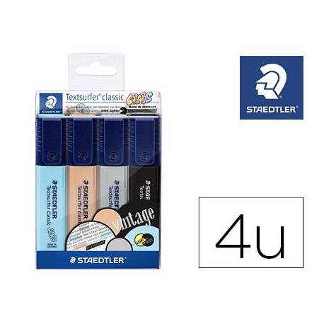 Rotulador Staedtler Textsurfer Pastel Fluorescente estuche 4 unidades